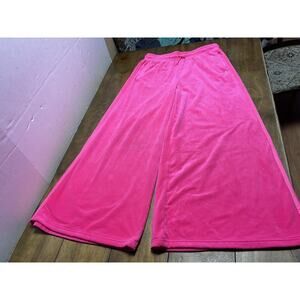 Adidas JEREMY SCOTT VELOUR TRACK PANT Firebird Wide Leg Womens Size XL